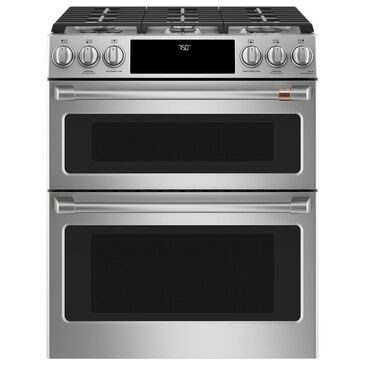 GE Appliances 30 Freestanding Gas Double Oven Range with Convection in  Stainless Steel