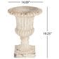 Hearth and Haven Outdoor Garden Urn Planter in Antique White, , large