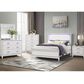 Global Furniture USA Lily 5-Drawer Chest in White and Glitter, , large