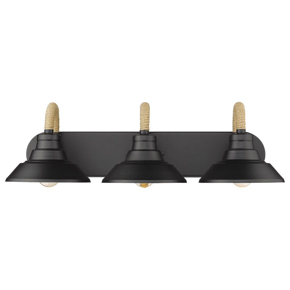 Golden Lighting Journey 3-Light Bath Vanity in Matte Black, , large