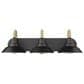 Golden Lighting Journey 3-Light Bath Vanity in Matte Black, , large