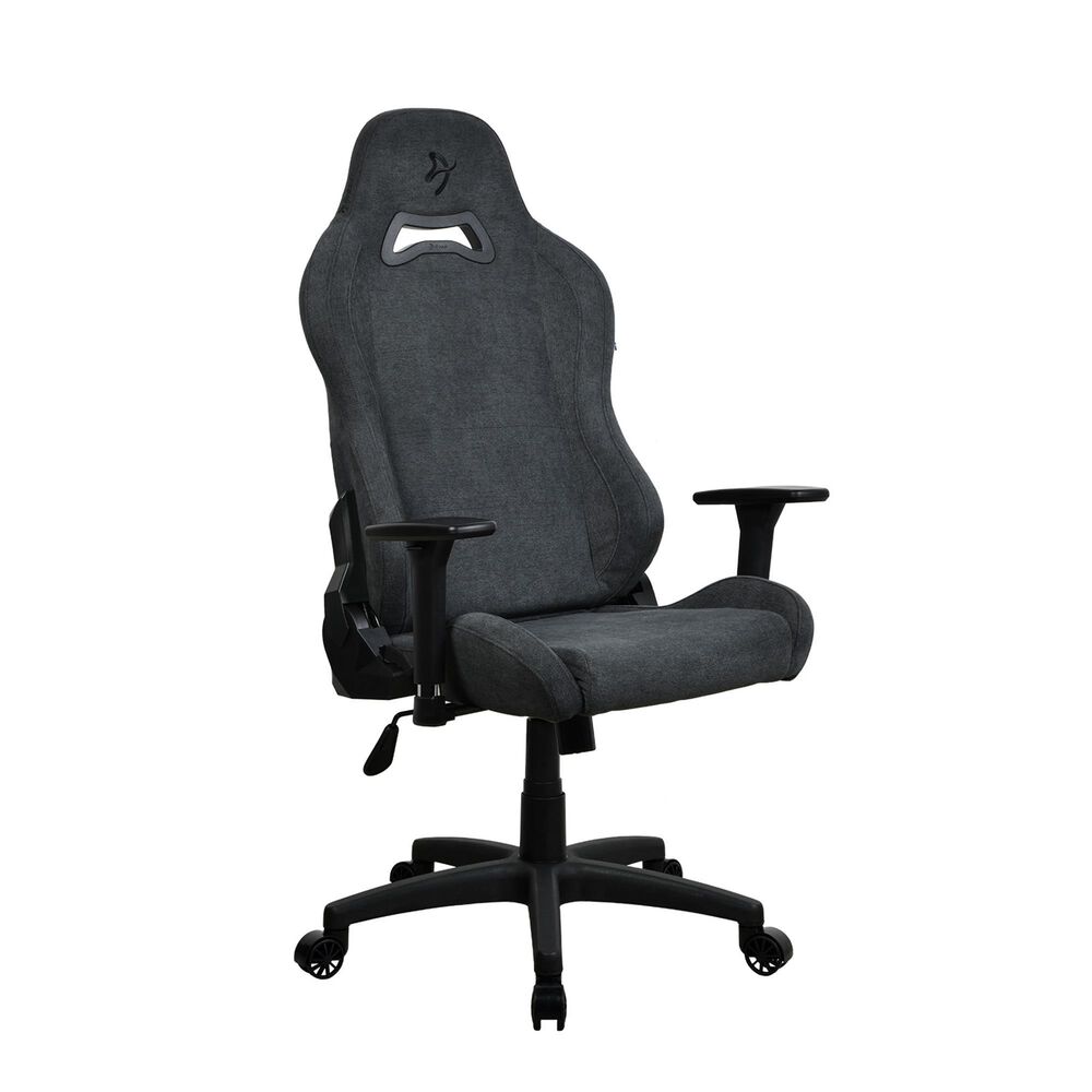 Arozzi Toretta Soft Fabric Gaming Chair in Dark Grey, , large