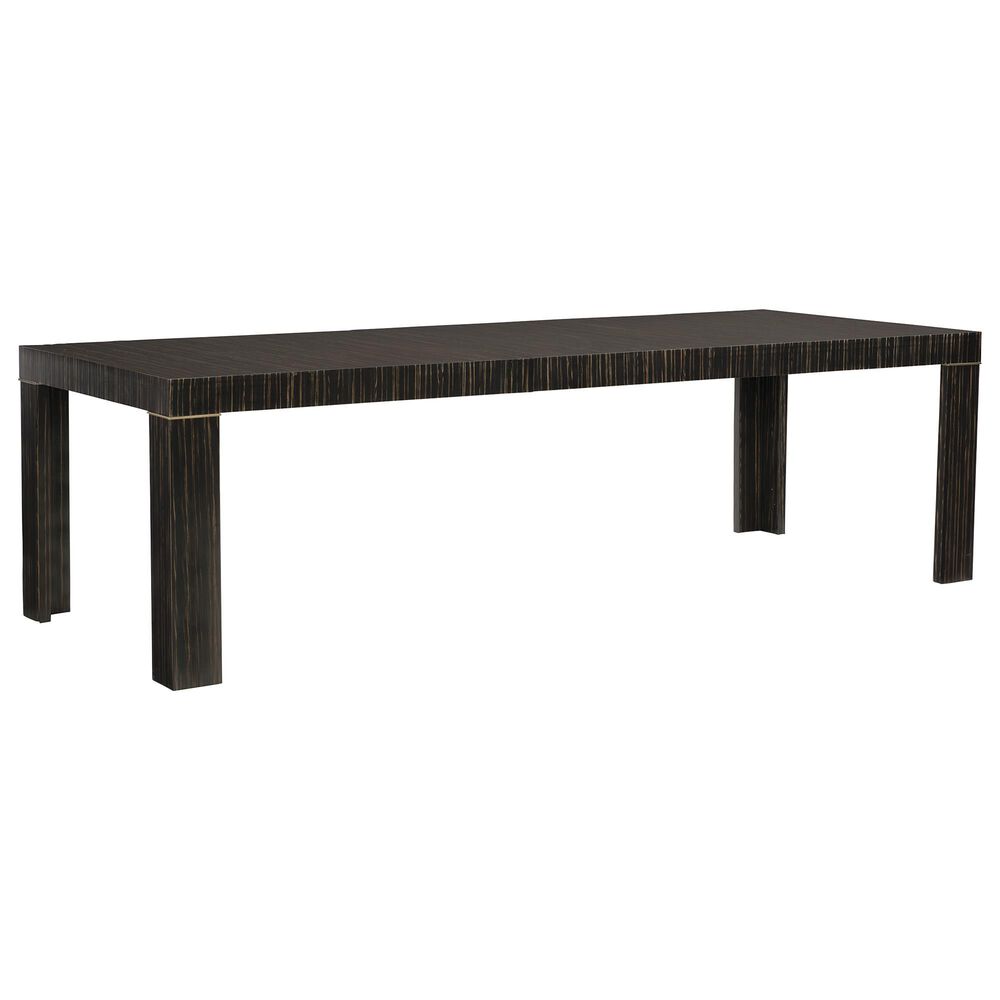 Schnadig Edge Dining Table in Striated Ebony and Lucent Bronze - Table Only, , large