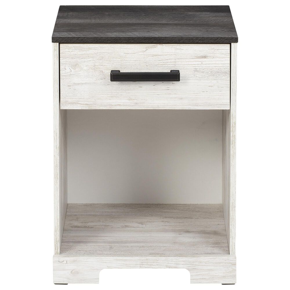 Ashley Shawburn 3-Piece Queen Bedroom Set in Whitewash and Charcoal Gray, , large