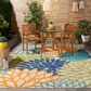 Nourison Aloha ALH05 9"6" x 13" Multicolor Indoor/Outdoor Rug, , large