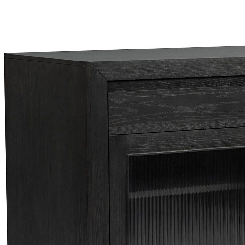 Flexsteel Waterfall 3-Drawer Buffet in Deep Ebony and Dark Brown, , large
