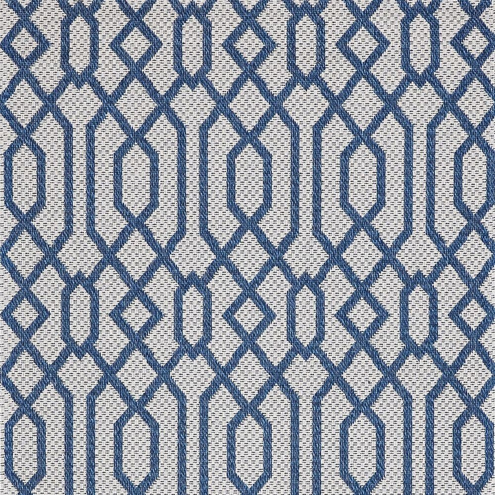 Safavieh Martha Stewart Cotton MSR421M 8&#39; x 10&#39; Blue and Grey Area Rug, , large