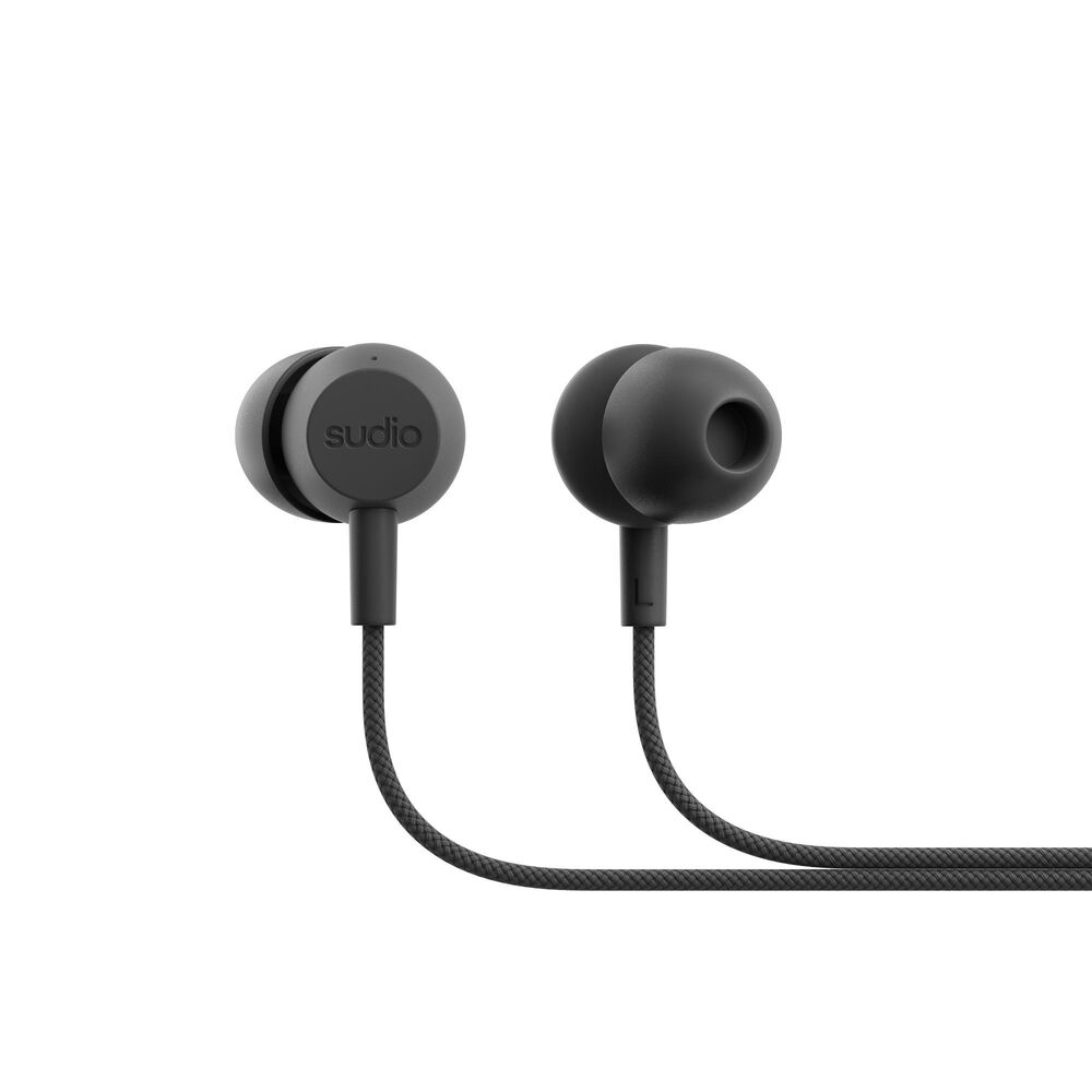 Sudio V3s Essential Wired Earbuds in Black, , large