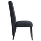 Global Furniture USA Faux Marble Pedestal Dining Table and 6 Chairs in Black, , large