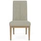 Shannon Hills Davie Dining Table with Leaf and 6 Upholstered Dining Side Chairs in Pale Oak, , large