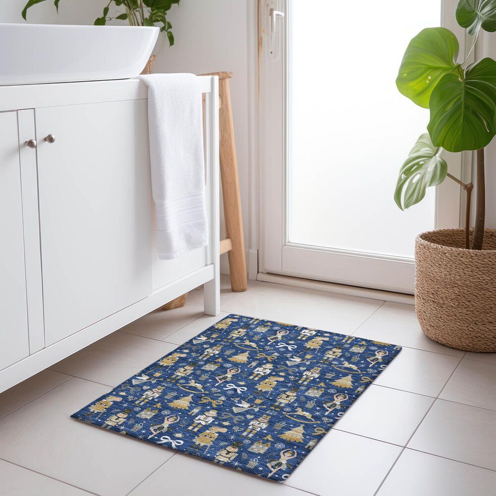 Dalyn Rug Company Wonderland WN35 Navy 2&#39;6&quot; x 3&#39;10&quot; Area Rug, , large