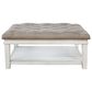 Signature Design by Ashley Kanwyn Upholstered Ottoman Cocktail Table in Whitewash, , large