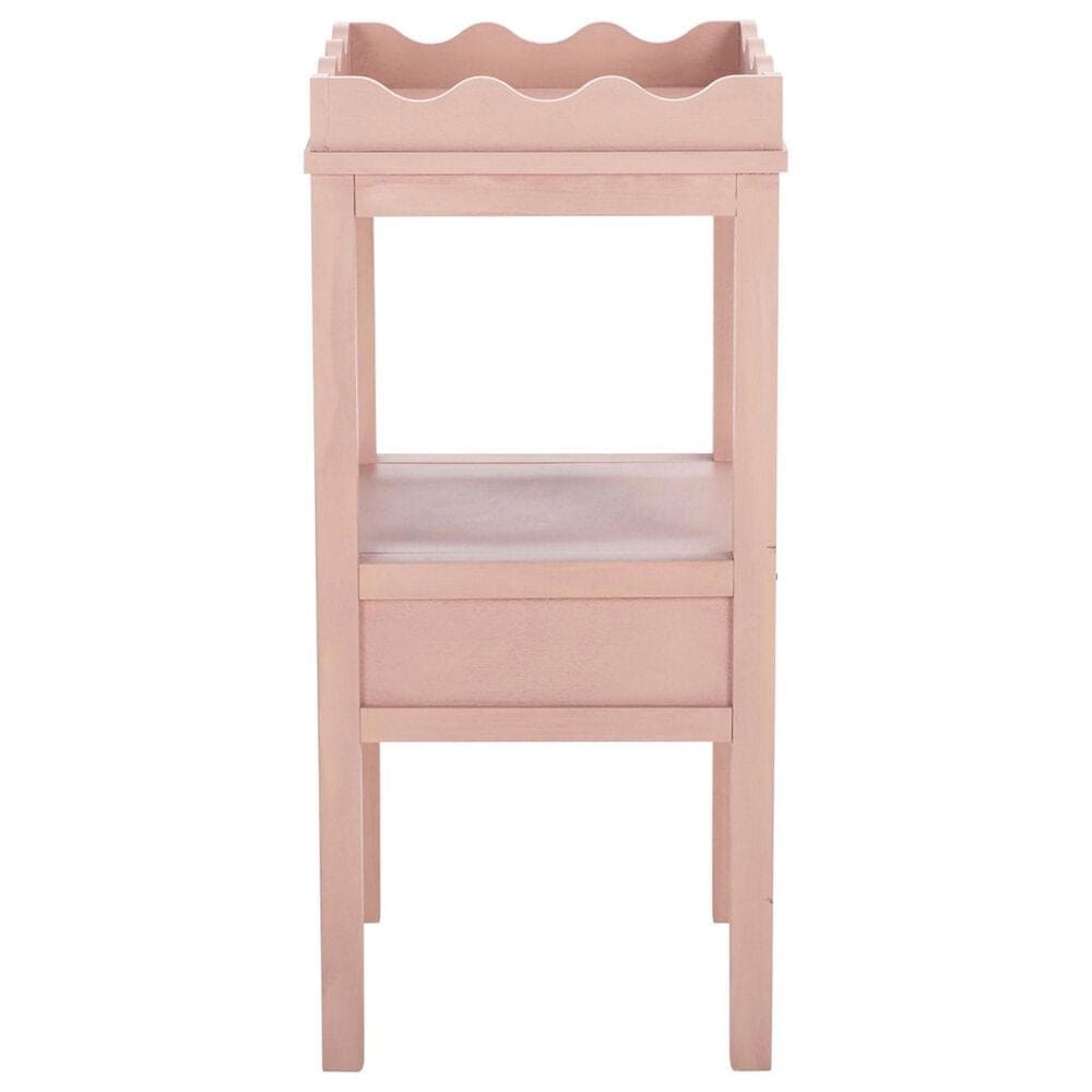 Safavieh Darlyn One Drawer Accent Table in Pink, , large