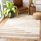 Safavieh Natura NAT720A 8" x 10" Ivory and Brown Area Rug, , large