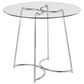 LumiSource Cece Dinette Table in Chrome and Clear - Table Only, , large