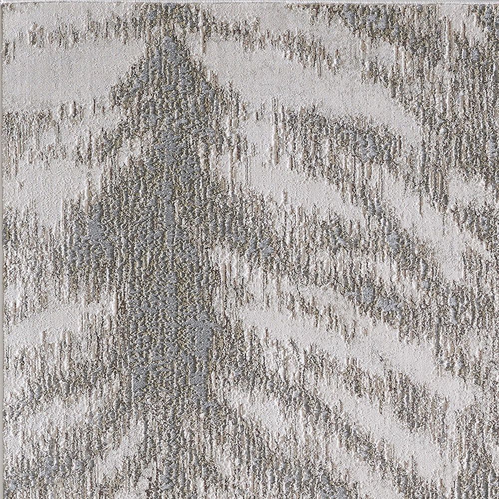 Kas Oriental Rugs Luna Herringbone 9&#39;10&quot; x 13&#39;2&quot; Silver and Gold Area Rug, , large