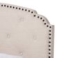 Baxton Studio Lexi King Panel Bed in Light Beige, , large