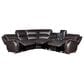 Steve Silver Alexandria 6-Piece Power Reclining Sectional in Chocolate, , large