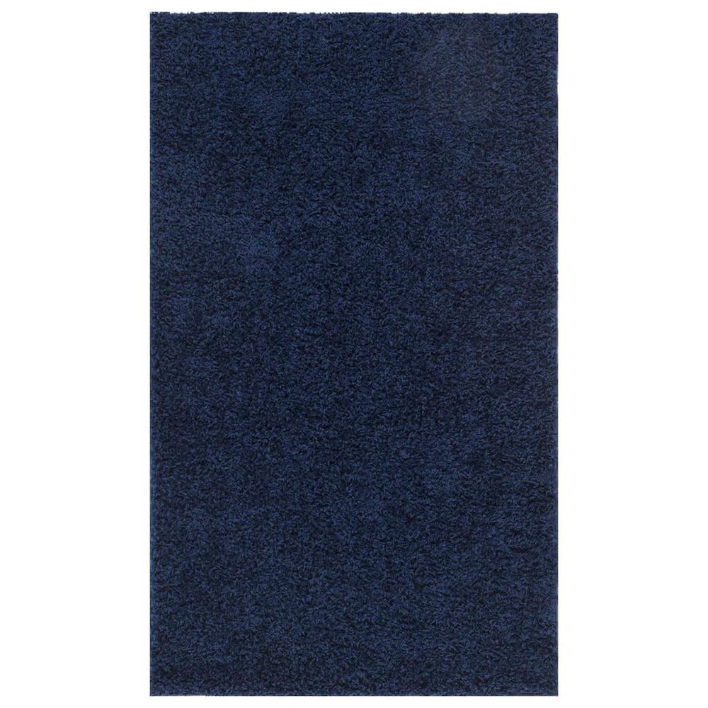 Safavieh Athens Shag SGA119N 4" x 6" Navy Area Rug, , large