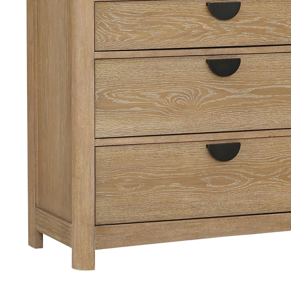 Simeon Collection Escape 5Piece King Platform Bedroom Set in Natural Patina and Sandstone NFM