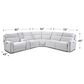 Southern Motion Social Club 6-Piece Power Reclining Sectional in Cape Cod Bamboo, , large