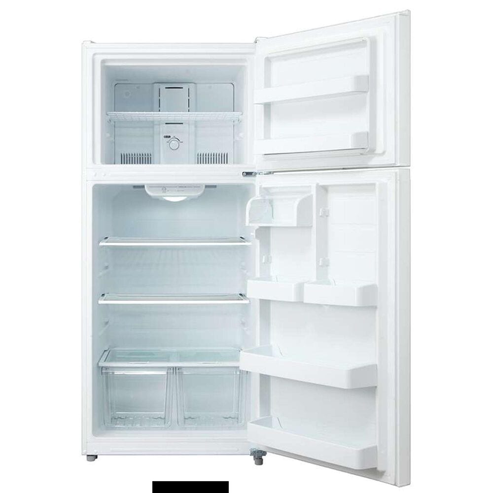 Midea 18 Cu. Ft. Top-Freezer Refrigerator with Humidity-Controlled Crisper Bins in White, , large