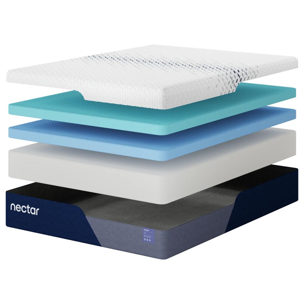 Nectar Luxe Memory Foam 5.1 Medium Plush Twin XL Mattress, , large