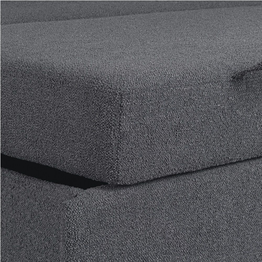 Serta Galloway Convertible Sofa in Charcoal, , large