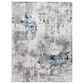 Surya Aisha 5"3" x 7"3" Charcoal, Light Gray, Blue and Off-White Area Rug, , large