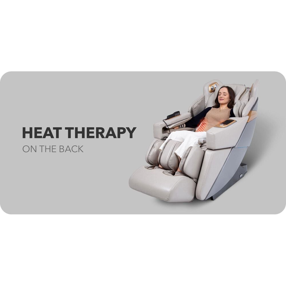 Osaki Ador 3D Allure Zero Gravity Voice Activated Massage Chair in Black and Charcoal, , large