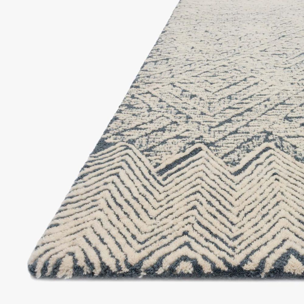 ED Ellen DeGeneres Crafted by Loloi Kopa 9'3" x 13' Blue and Ivory Area