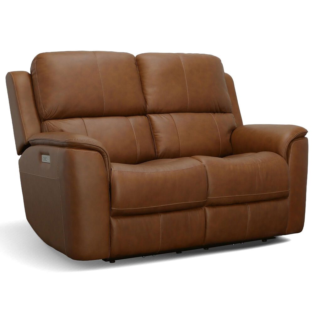 Flexsteel Henry 3-Piece Power Reclining Living Room Set in Caramel, , large