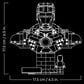 LEGO Marvel Iron Man MK6 Helmet Building Set, , large