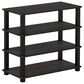 HOMLUX 4-Tier Shoe Rack in Espresso and Black, , large