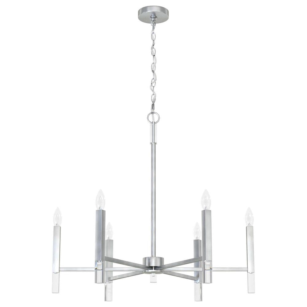 Hunter Sunjai 6-Light Chandelier in Brushed Nickel, , large