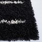 Safavieh Venus Shag VNS604Z 4" x 6" Black and Ivory Area Rug, , large