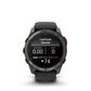 Garmin fenix 8 Pro Sapphire MicroLED GPS Smartwatch 51mm Sapphire Carbon Gray DLC Titanium with Black/Pebble Gray Silicone Band, , large