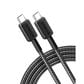 Anker 6" Braided USB-C to USB-C Cable in Black, , large