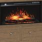 Richlands Furniture Soren Fireplace Dream Console with Queen Convertible Bed in Light Oak, , large