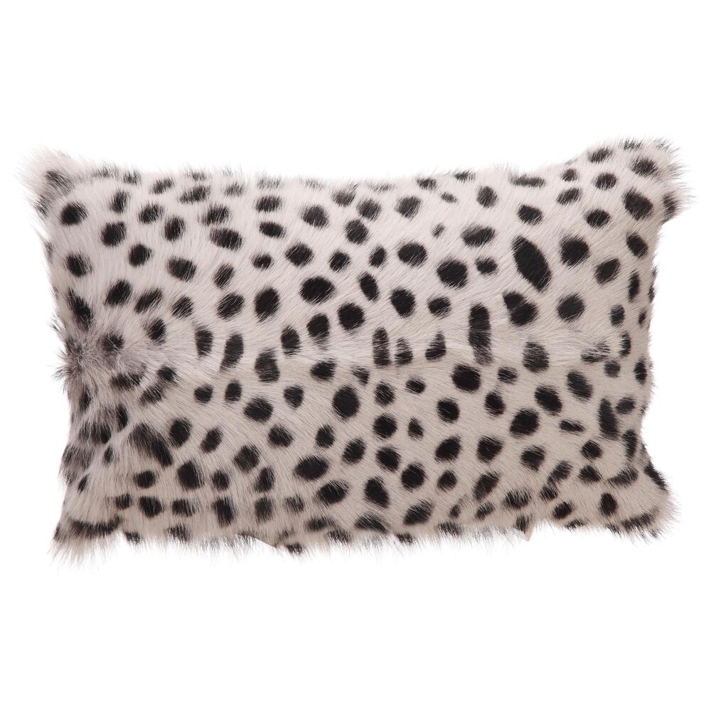 Moe's Home Collection Goat Fur Bolster in Grey, , large