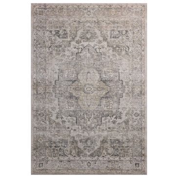 Amber Lewis x Loloi Josie 5" x 7"6" Silver and Natural Area Rug, , large