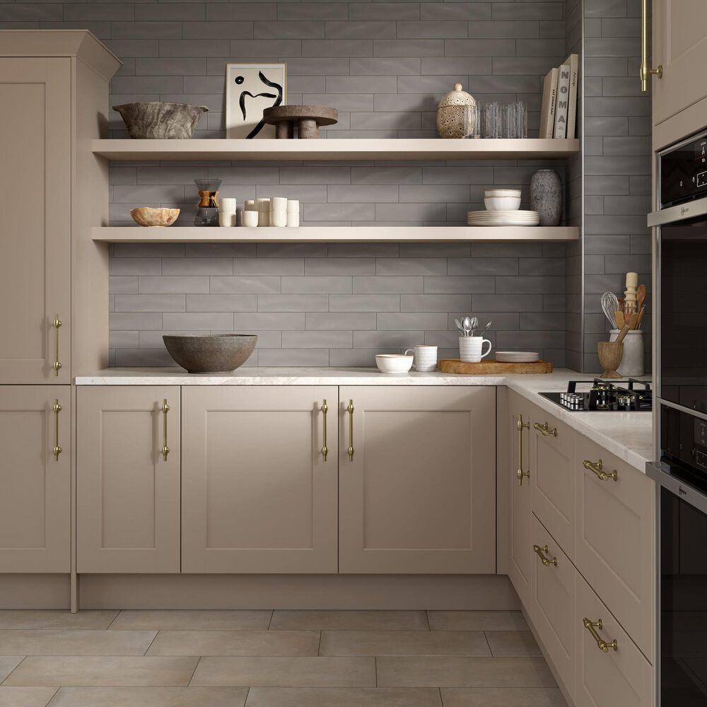 Emser Craft II Taupe 3&quot; x 12&quot; Matte Ceramic Tile, , large