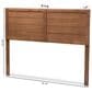 Baxton Studio Seren King Panel Headboard in Walnut Brown, , large