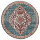 Safavieh Monaco MNC254J 5" Round Blue Area Rug, , large