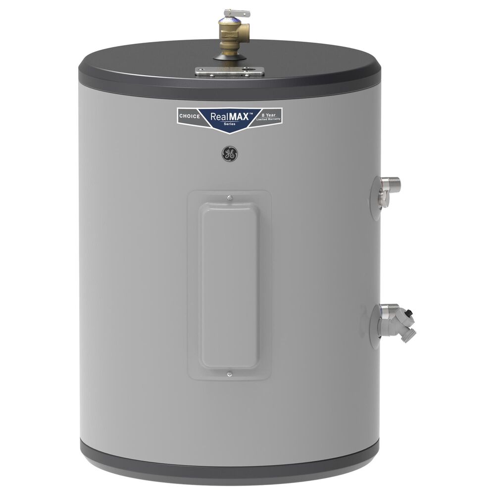 GE Appliances 18-Gallon Side Port Lowboy Electric Water Heater in Gray, , large