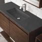 James Martin Vanities Mantova 47.3" Single Vanity in Mid-Century Walnut with 3 cm Charcoal Black Composite Stone Top and Rectangular Sink, , large