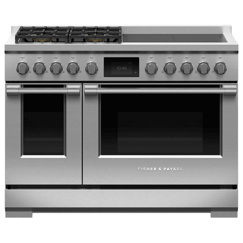 Fisher & Paykel 48" Professional Hybrid Range with Natural Gas in Stainless Steel, , large