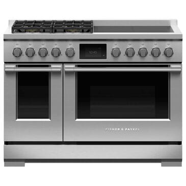 Fisher & Paykel 48" Professional Hybrid Range with Natural Gas in Stainless Steel, , large