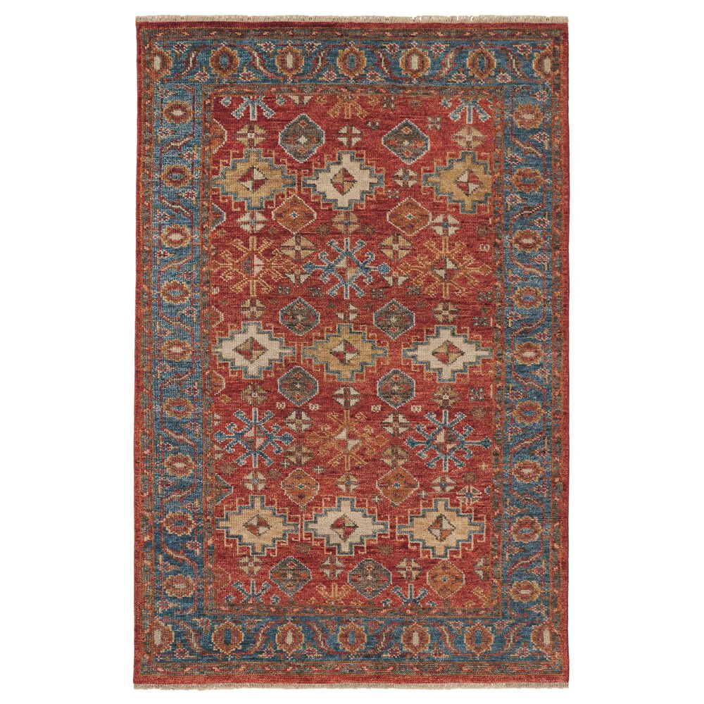 Feizy Rugs Carrington 11"6" x 15" Orange and Blue Area Rug, , large