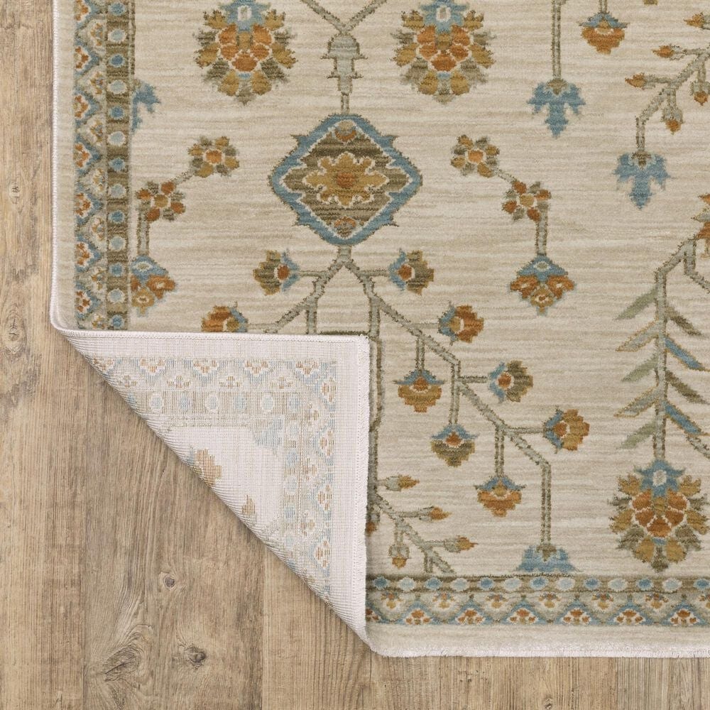 Oriental Weavers Maeve Beige and Rust 6&#39;7&quot; x 9&#39;6&quot; Area Rug, , large